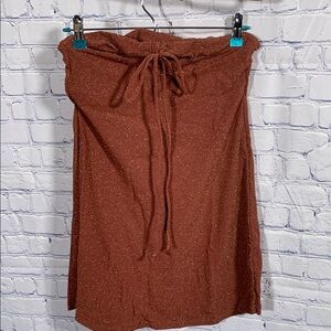 Andie Swim Womens Waikiki Dress Metallic Coverup Beach Vacation Pink Sz M NWT